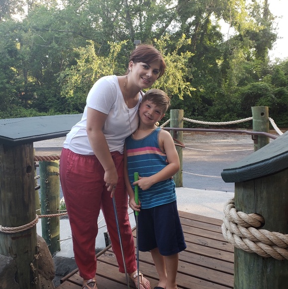 OLD NAVY LINEN ANKLE PANTS - Picture 6 of 6